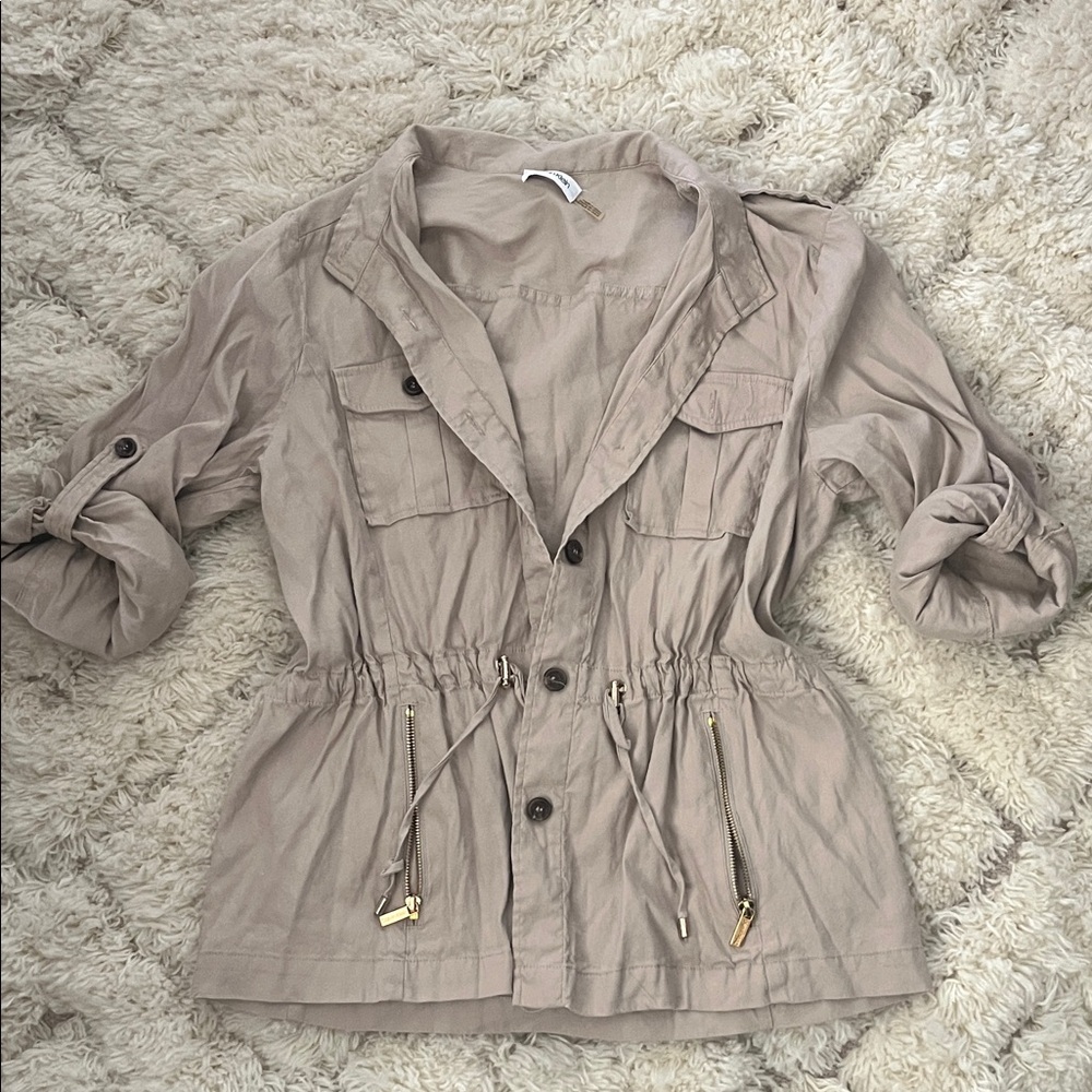 Calvin Klein Beige Utility Jacket